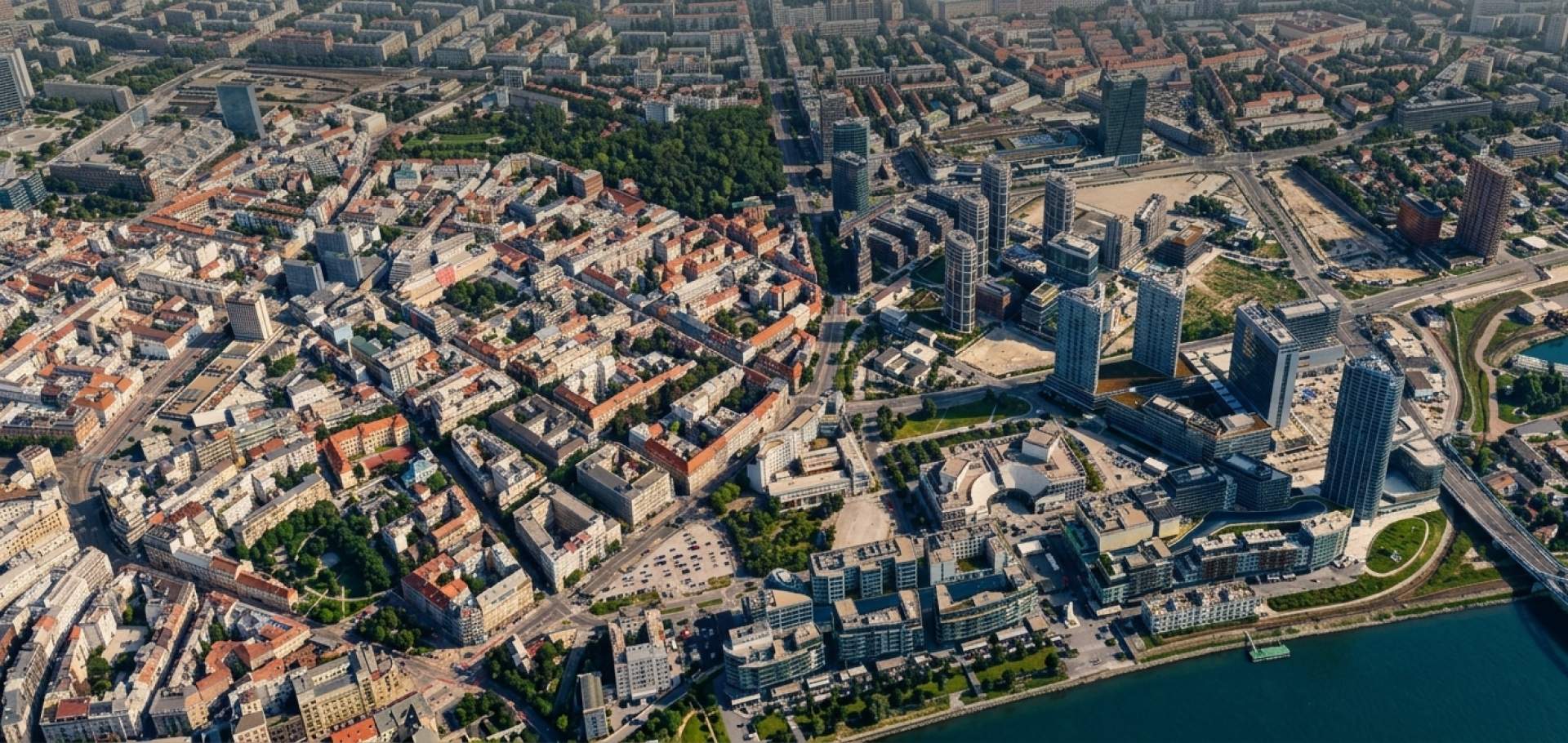 Letecká mapa okolia Grösslingovej 62 s vyznačenými miestami a časmi chôdze